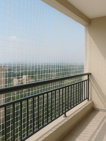 Balcony safety nets